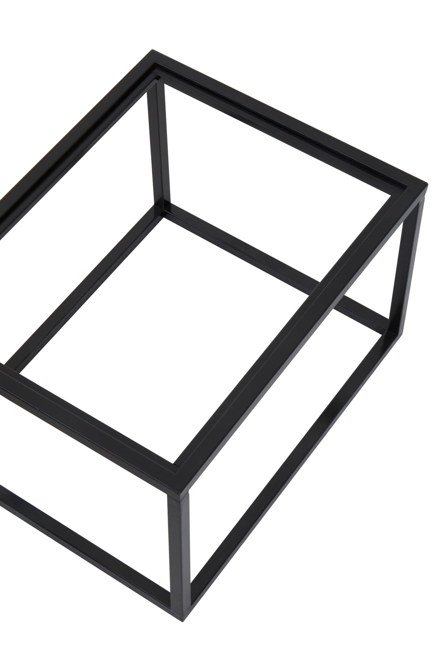 Renatta Black and Gold Set Of 2 Nesting Tray Tables