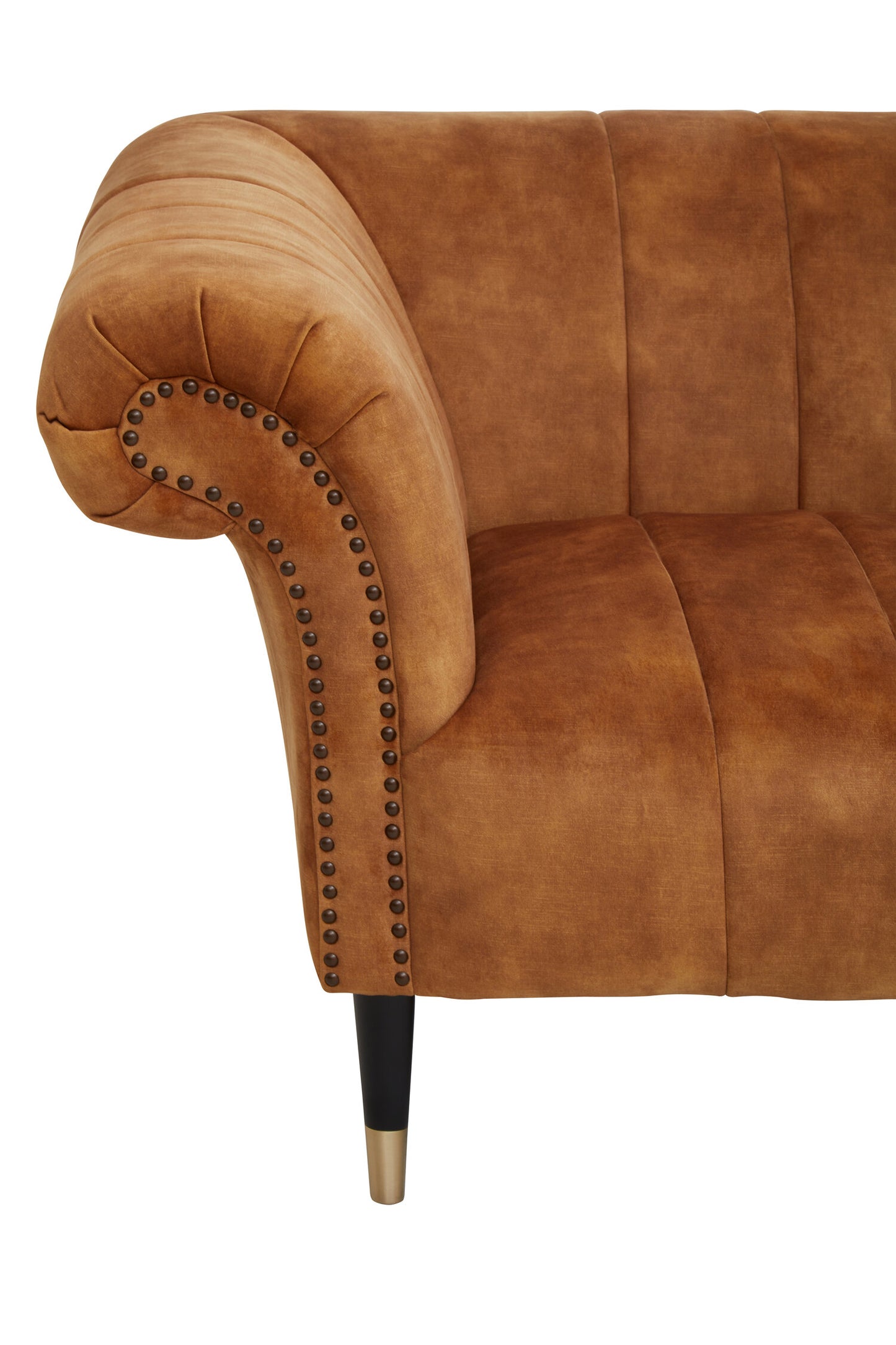 Harley Gold Velvet 2 Seat Chesterfield Sofa