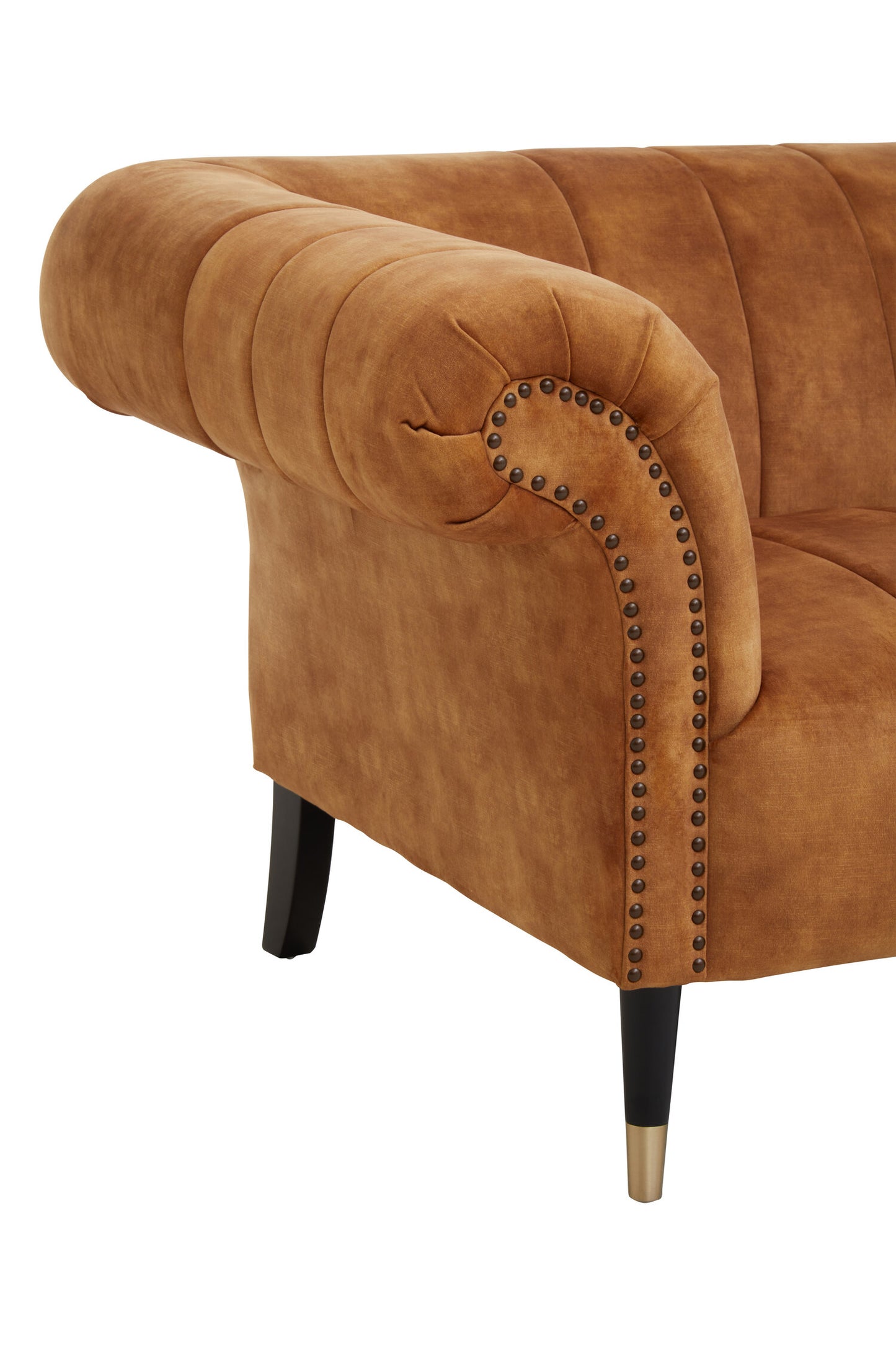 Harley Gold Velvet 2 Seat Chesterfield Sofa