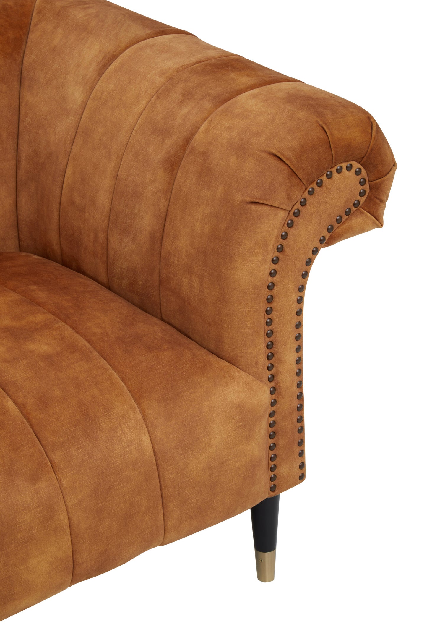 Harley Gold Velvet 2 Seat Chesterfield Sofa