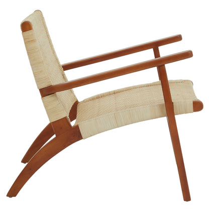Tropic Woven Armchair In Natural Rattan