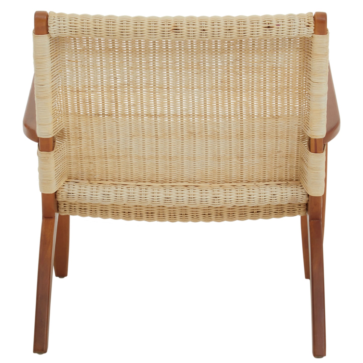 Tropic Woven Armchair In Natural Rattan