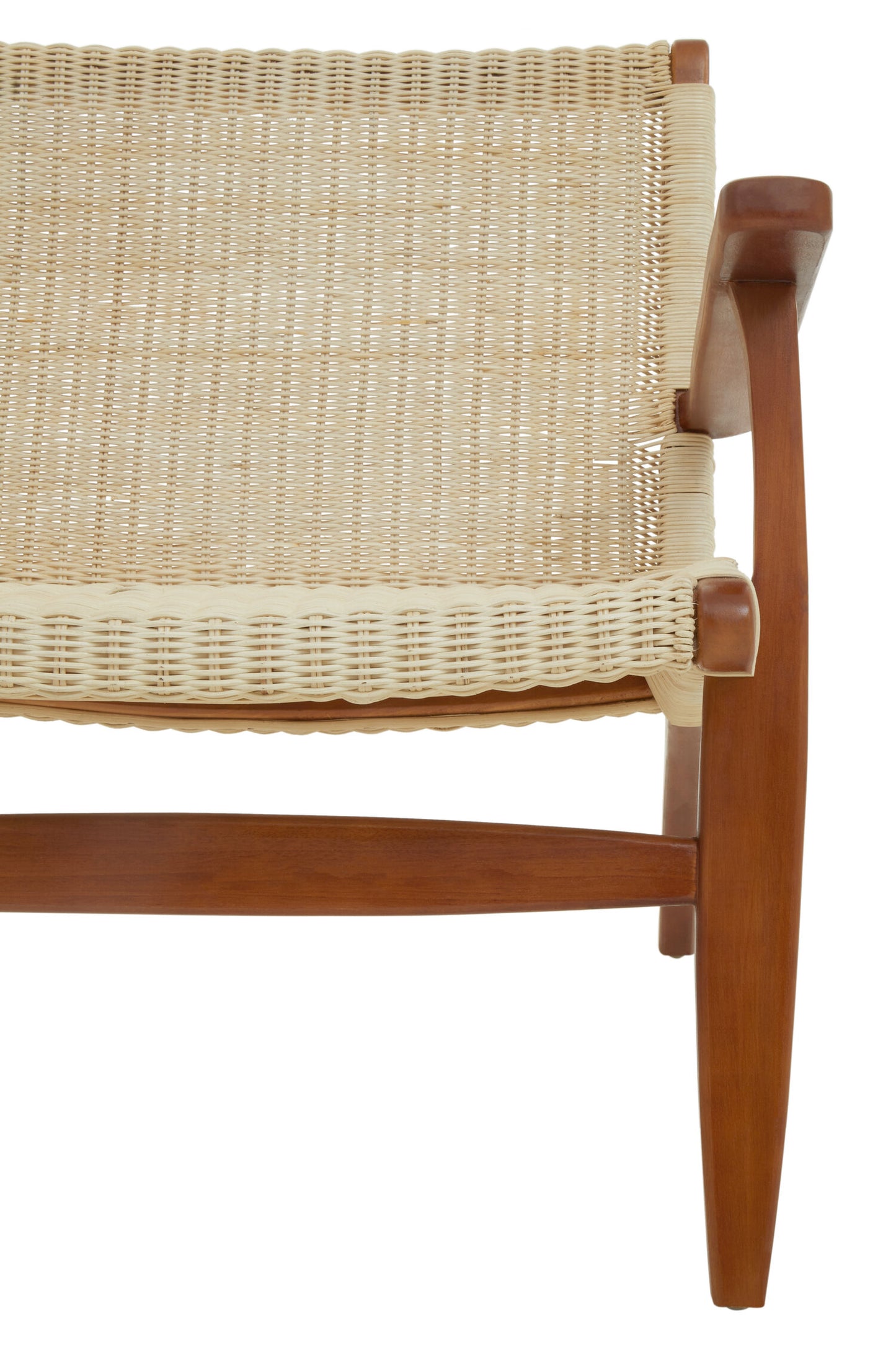 Tropic Woven Armchair In Natural Rattan