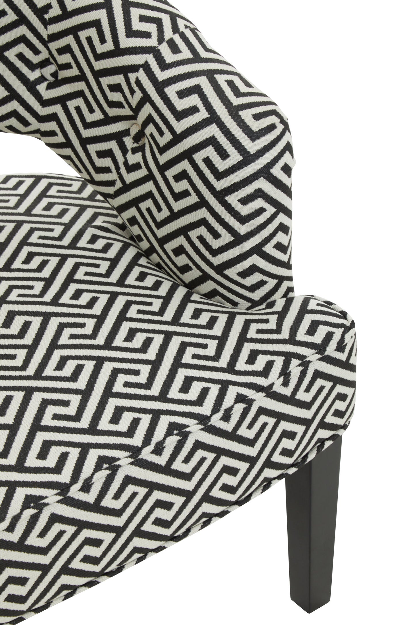 Loxton Greek Key Cutout Lounge Armchair