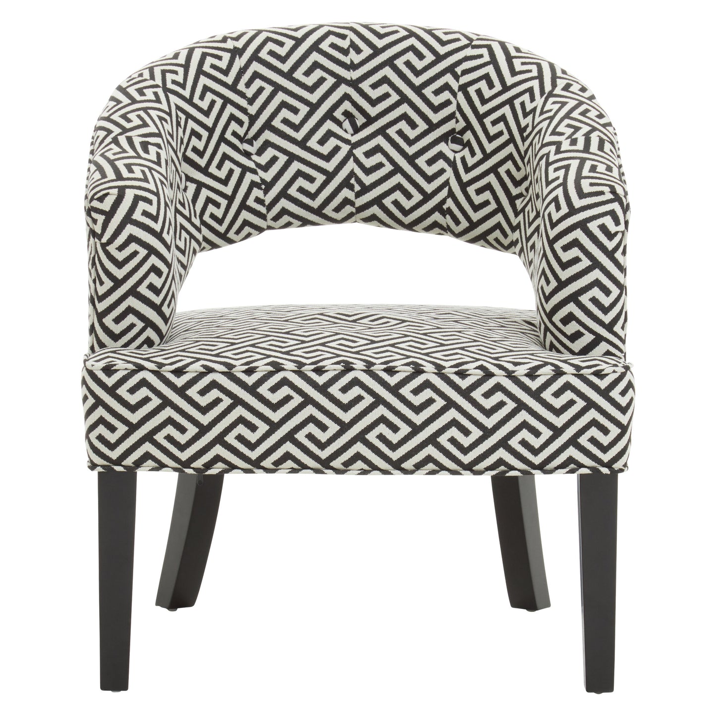 Loxton Greek Key Cutout Lounge Armchair