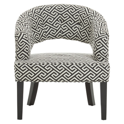 Loxton Greek Key Cutout Lounge Armchair