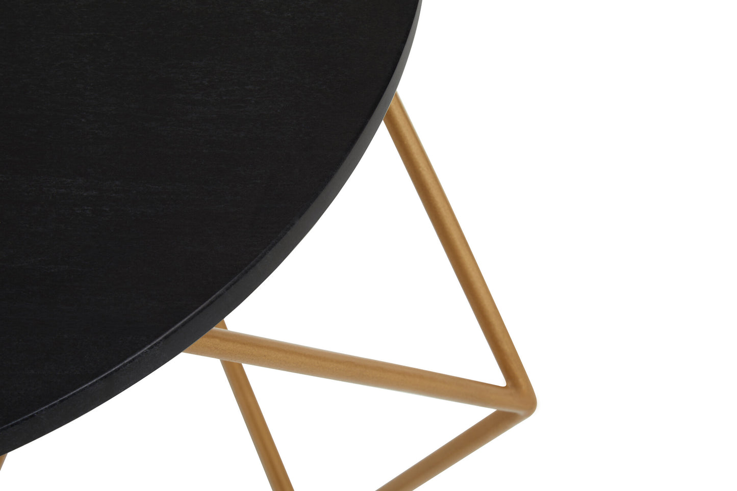 Opus Round Marble Top Coffee Table With Gold Finish Frame