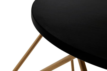 Opus Round Marble Top Coffee Table With Gold Finish Frame