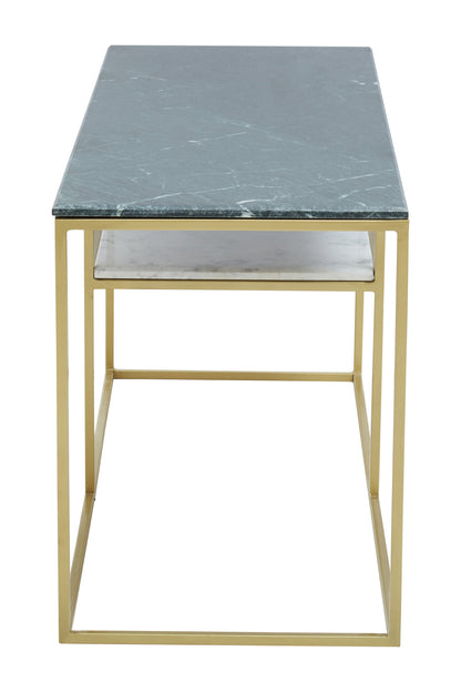 Stefania Assorted Marble And Gold Frame Console Table