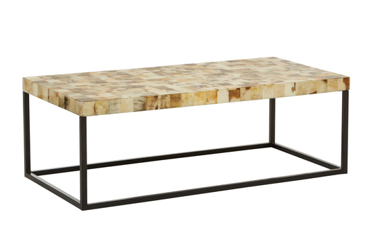 Ophelia Cream Mother of Pearl Rectangle Coffee Table