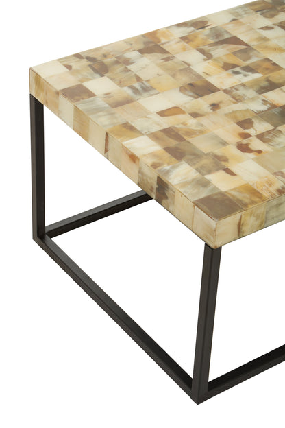 Ophelia Cream Mother of Pearl Rectangle Coffee Table