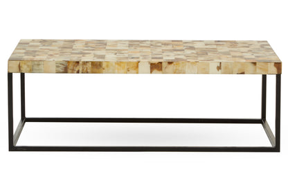 Ophelia Cream Mother of Pearl Rectangle Coffee Table