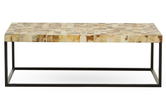 Ophelia Cream Mother of Pearl Rectangle Coffee Table