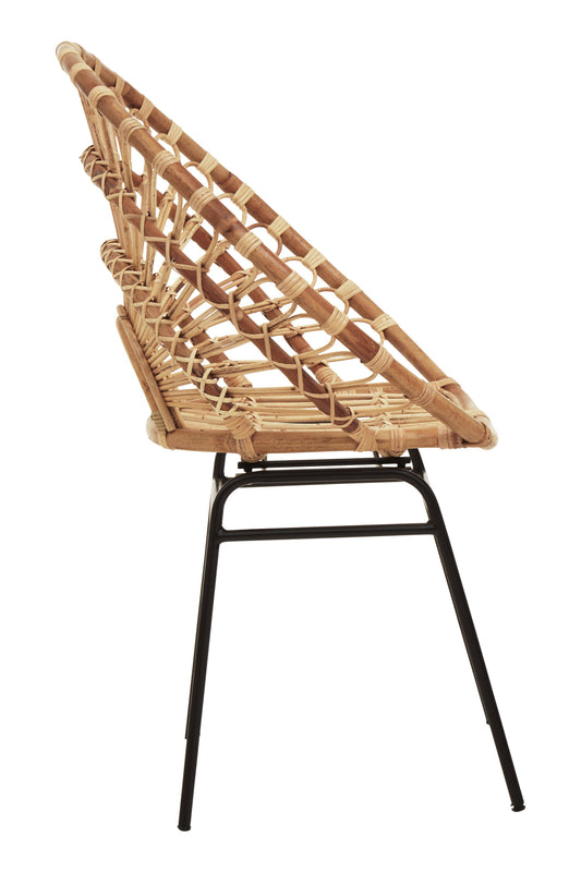 Tropic Natural Rattan Sunflower Armchair