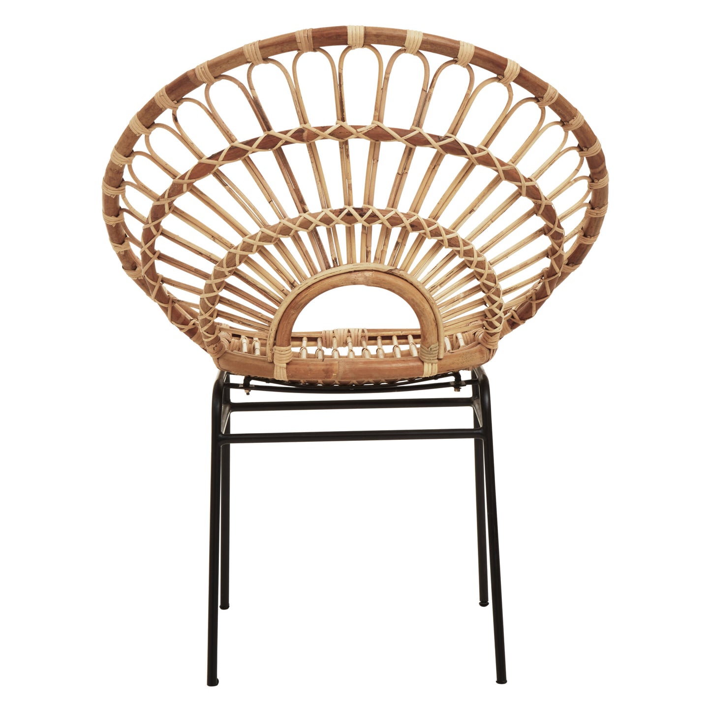 Tropic Natural Rattan Sunflower Armchair | Bali & Blue