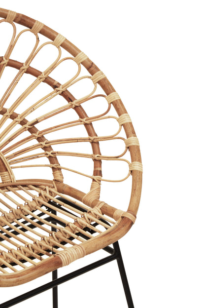Tropic Natural Rattan Sunflower Armchair