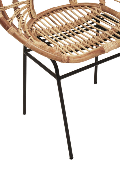 Tropic Natural Rattan Sunflower Armchair