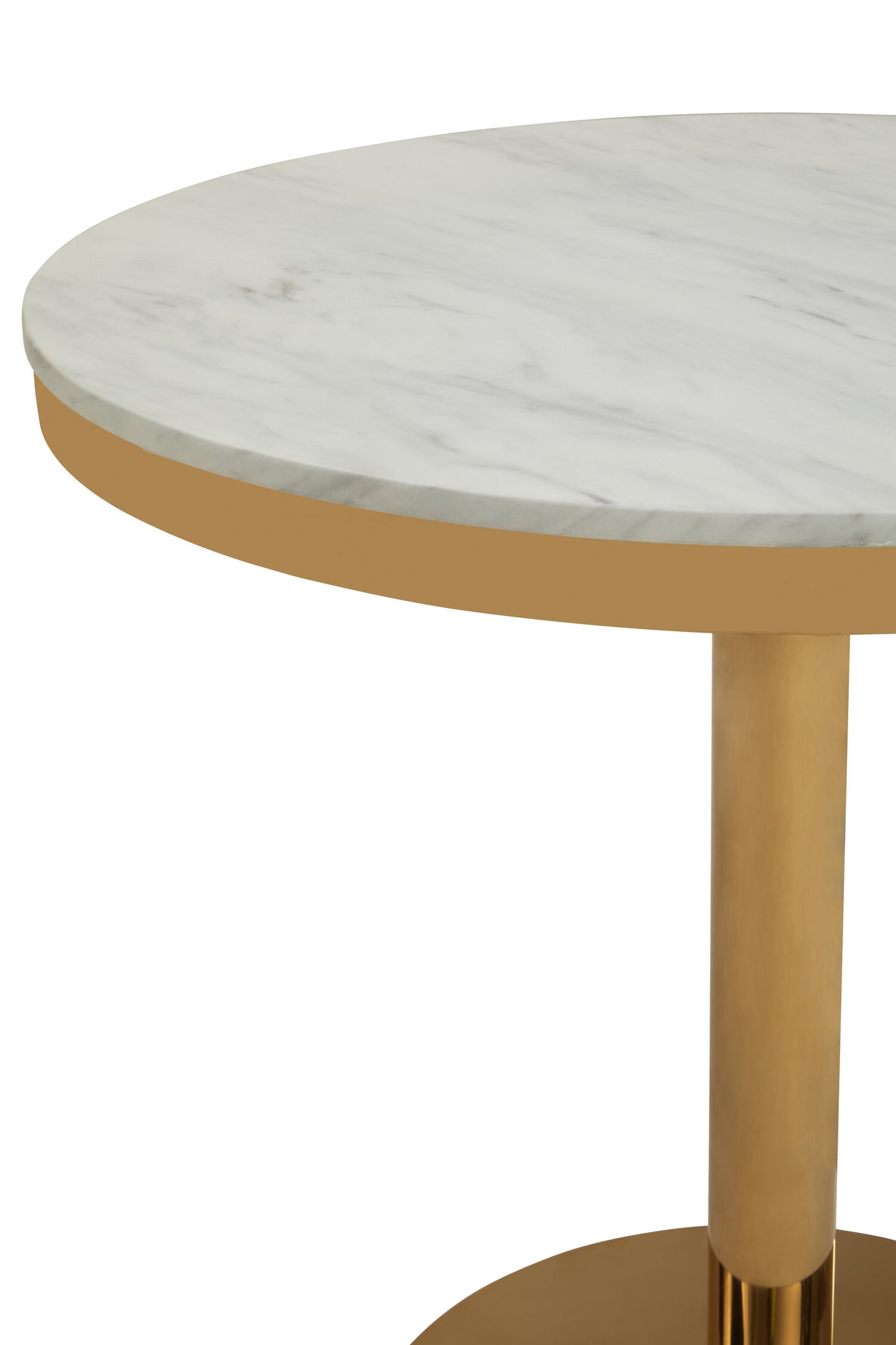 Dahlia Round Marble Dining Table With Gold Base