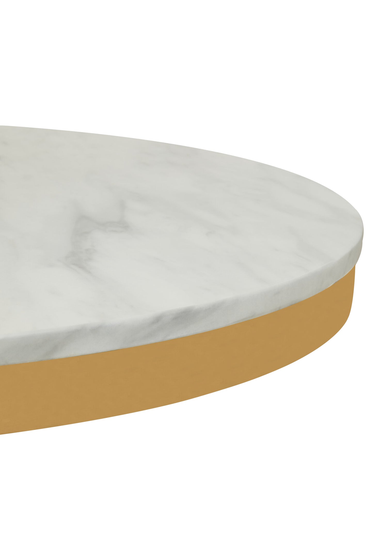 Dahlia Round Marble Dining Table With Gold Base