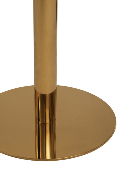 Dahlia Round Marble Dining Table With Gold Base