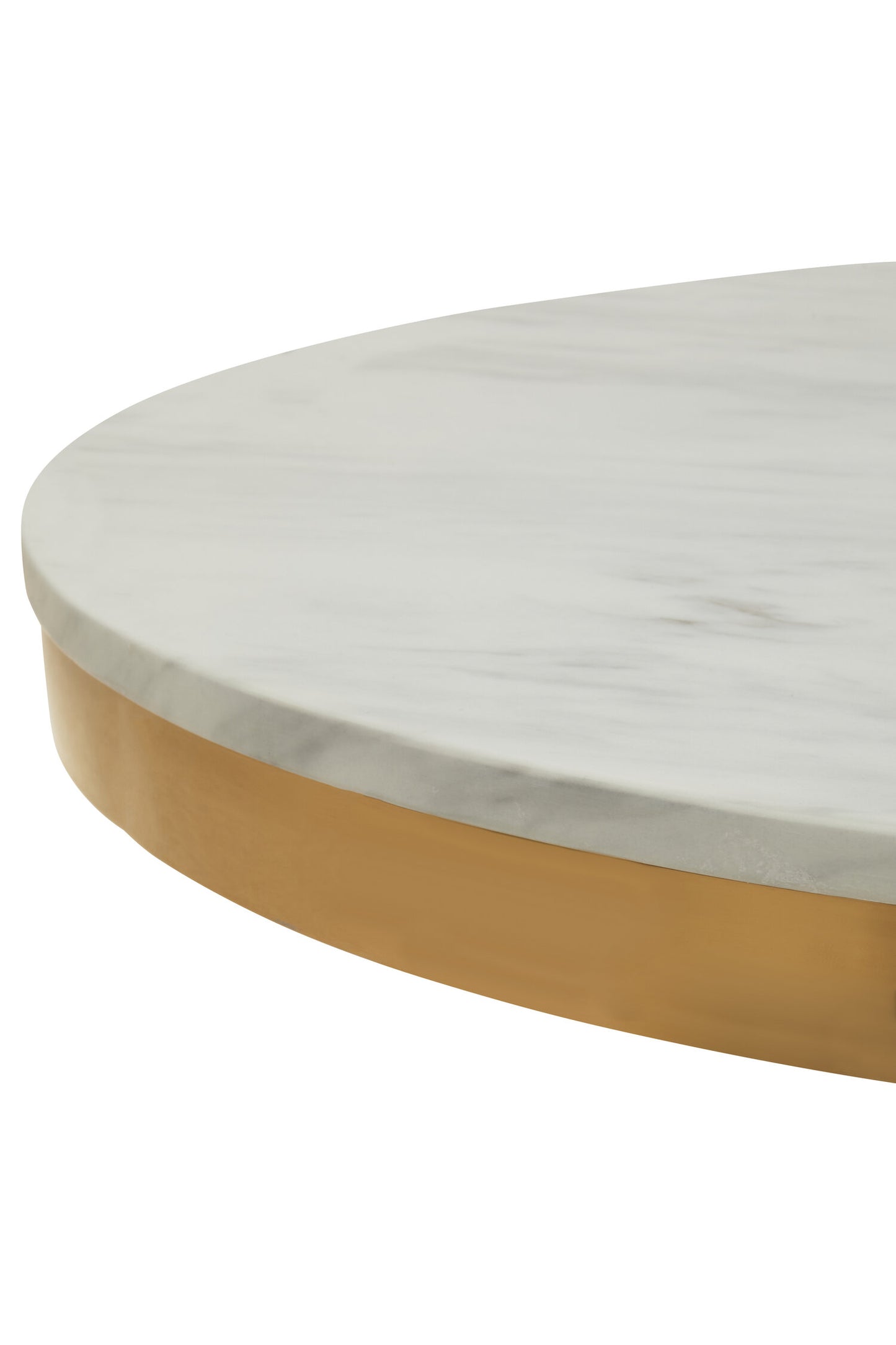 Dahlia Round Marble Dining Table With Gold Base