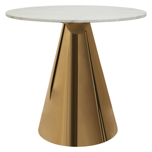 Dahlia White Marble Top Dining Table