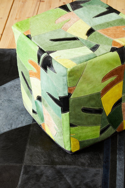 Sephora Botanical Pattern Leather Pouffe