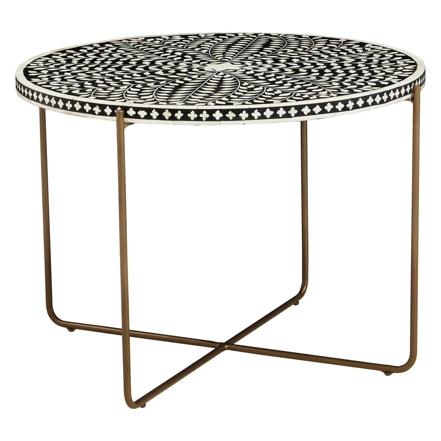 Lana Bone Inlay Round Coffee Table