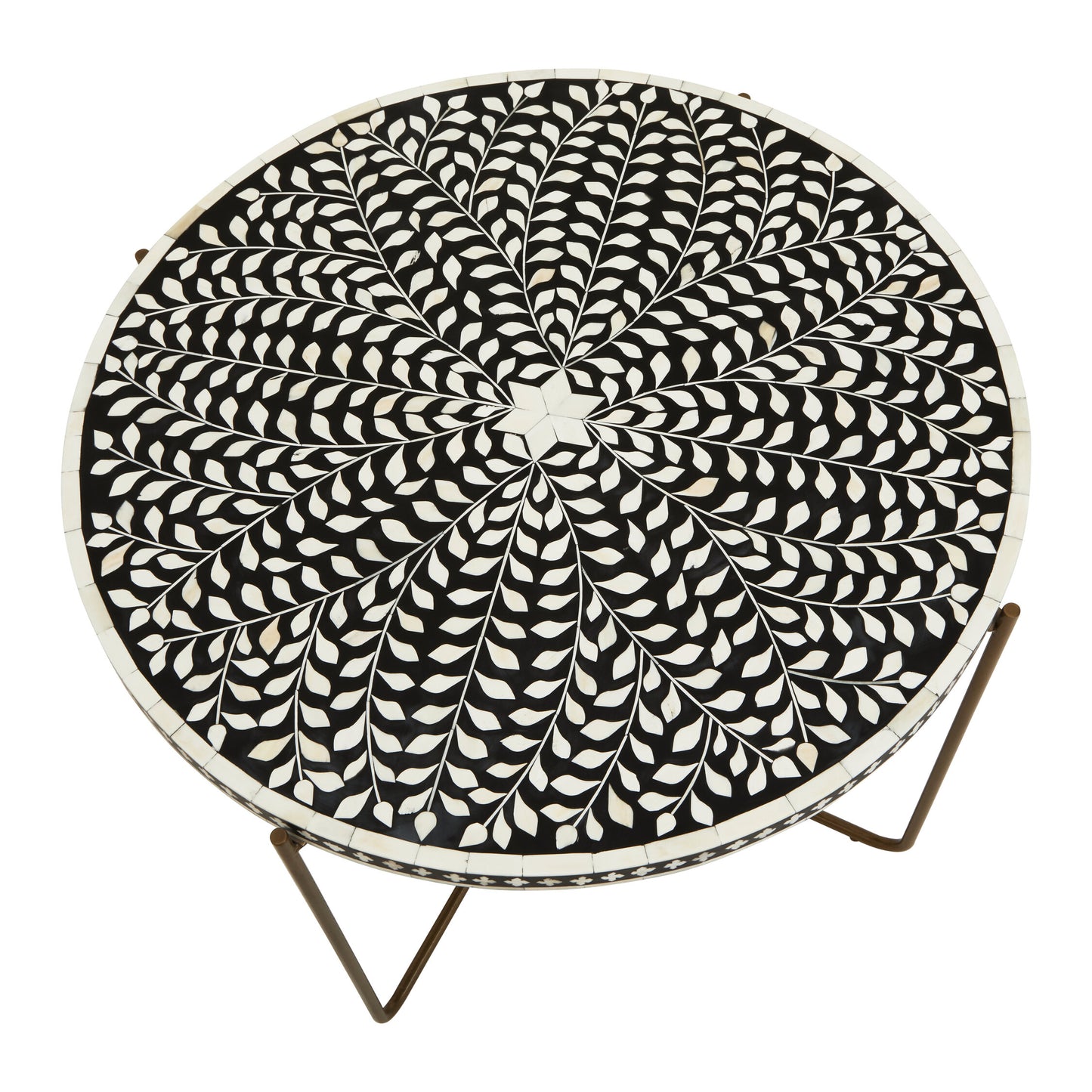 Lana Bone Inlay Round Coffee Table