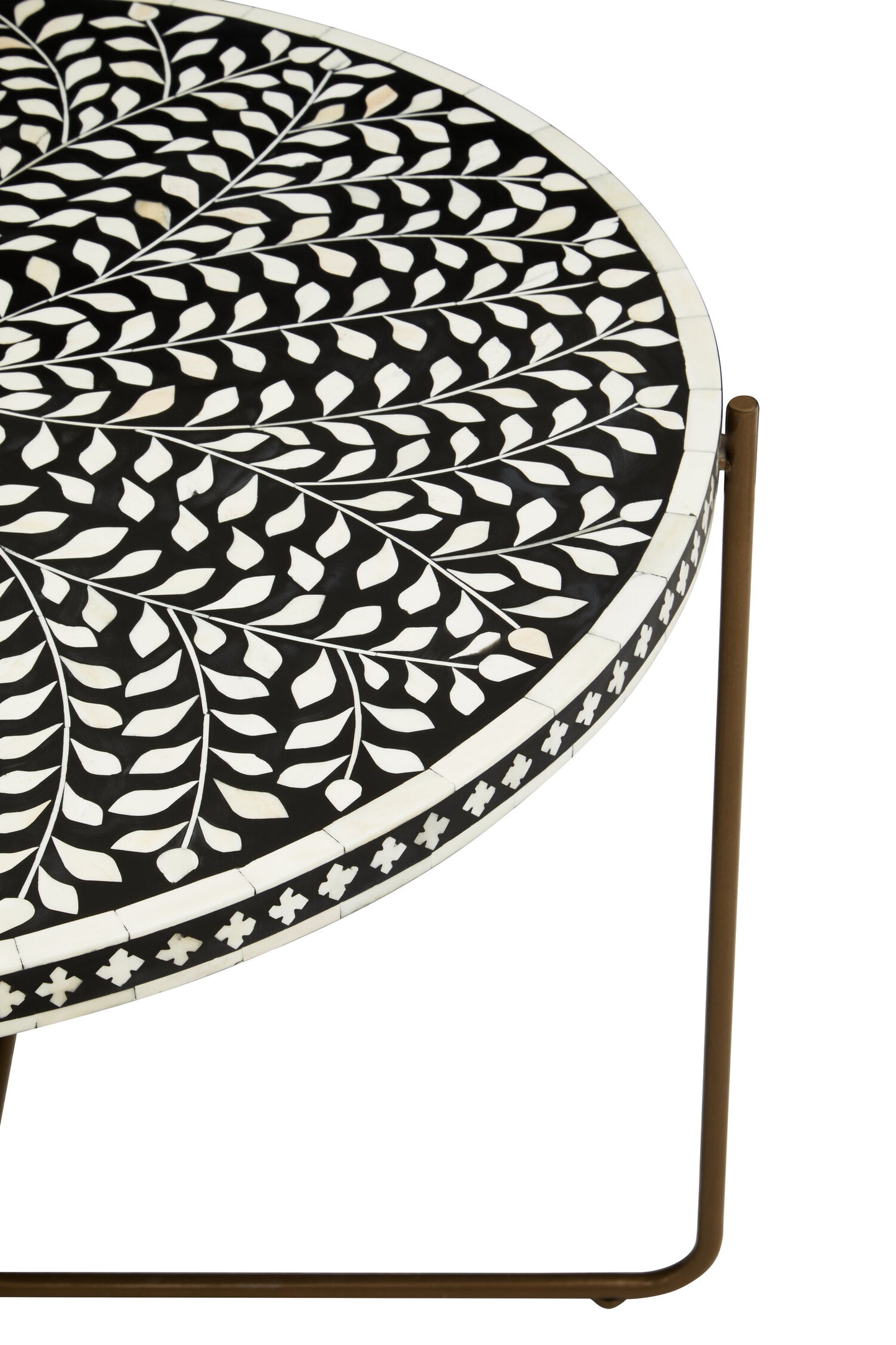 Lana Bone Inlay Round Coffee Table