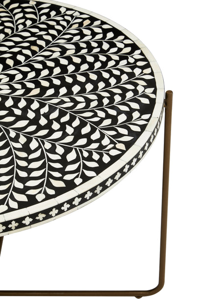 Lana Bone Inlay Round Coffee Table