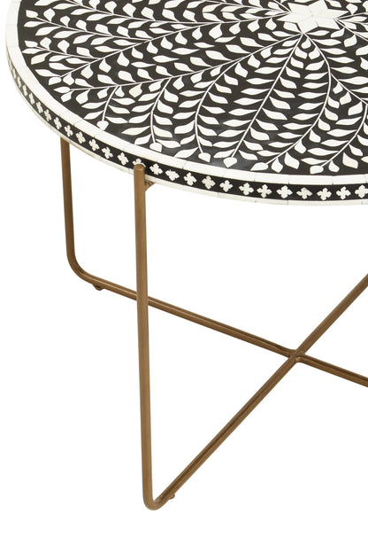 Lana Bone Inlay Round Coffee Table