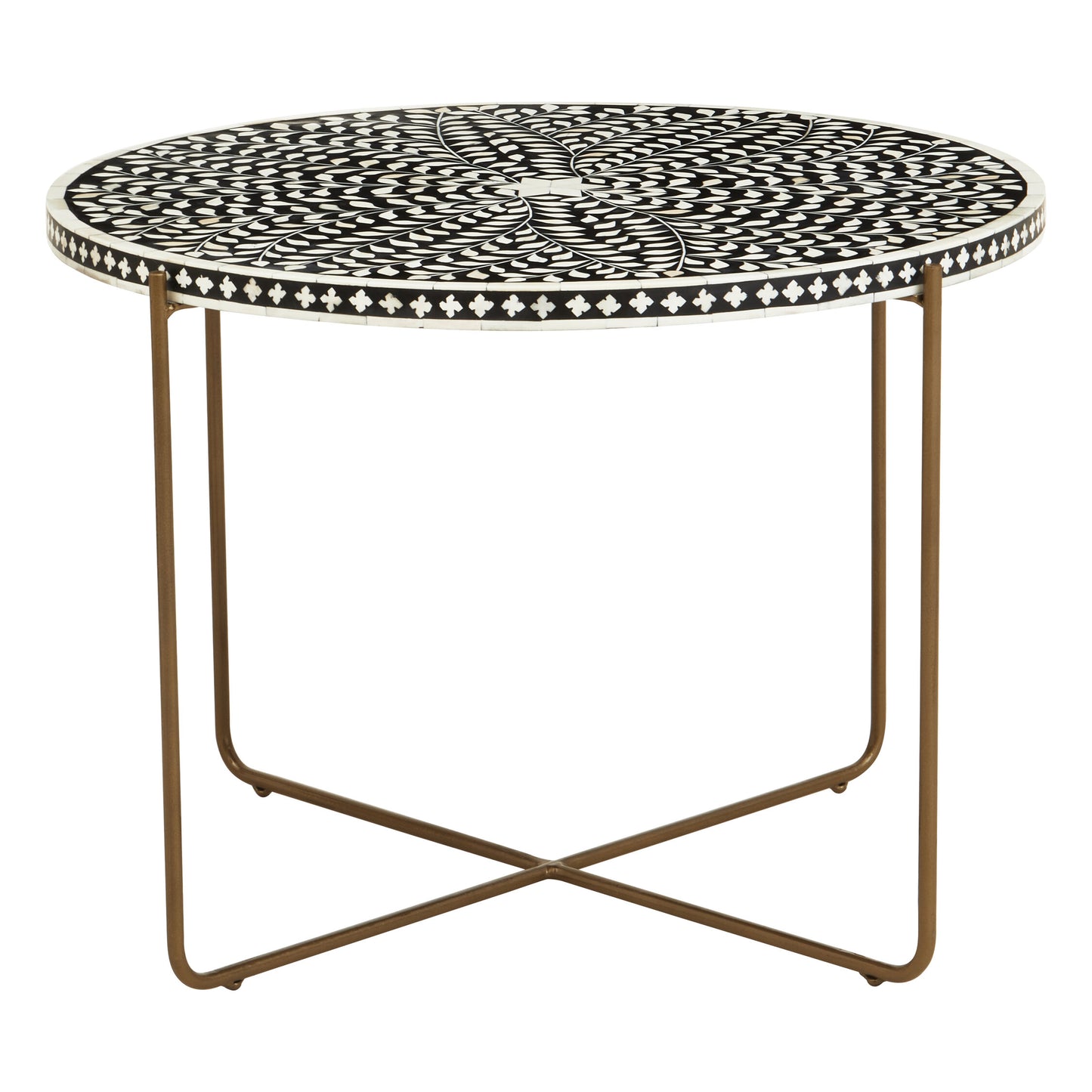 Lana Bone Inlay Round Coffee Table