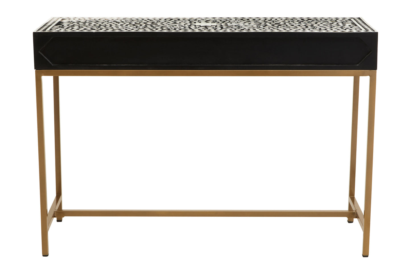 Lana Bone Inlay Console Table With 2 Drawers