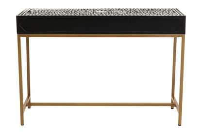 Lana Bone Inlay Console Table With 2 Drawers