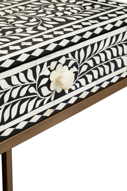 Lana Bone Inlay Console Table With 2 Drawers