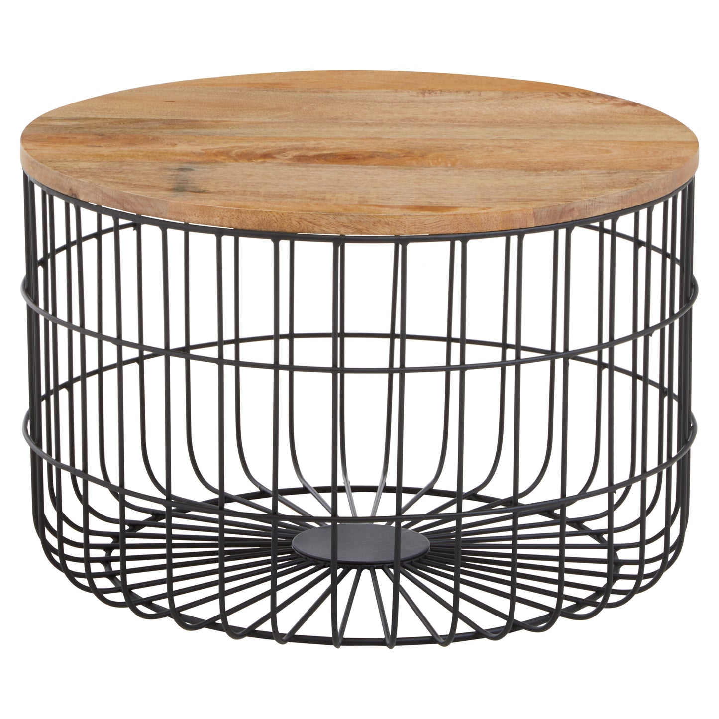 Marti Wooden Top Side Table