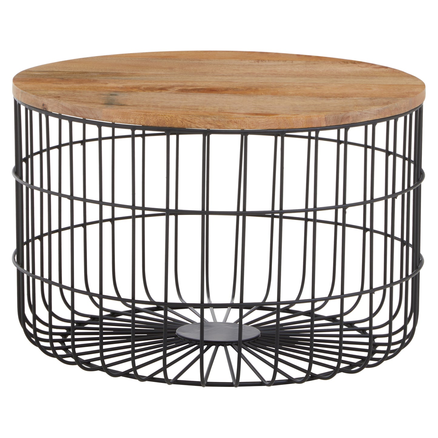 Marti Wooden Top Side Table