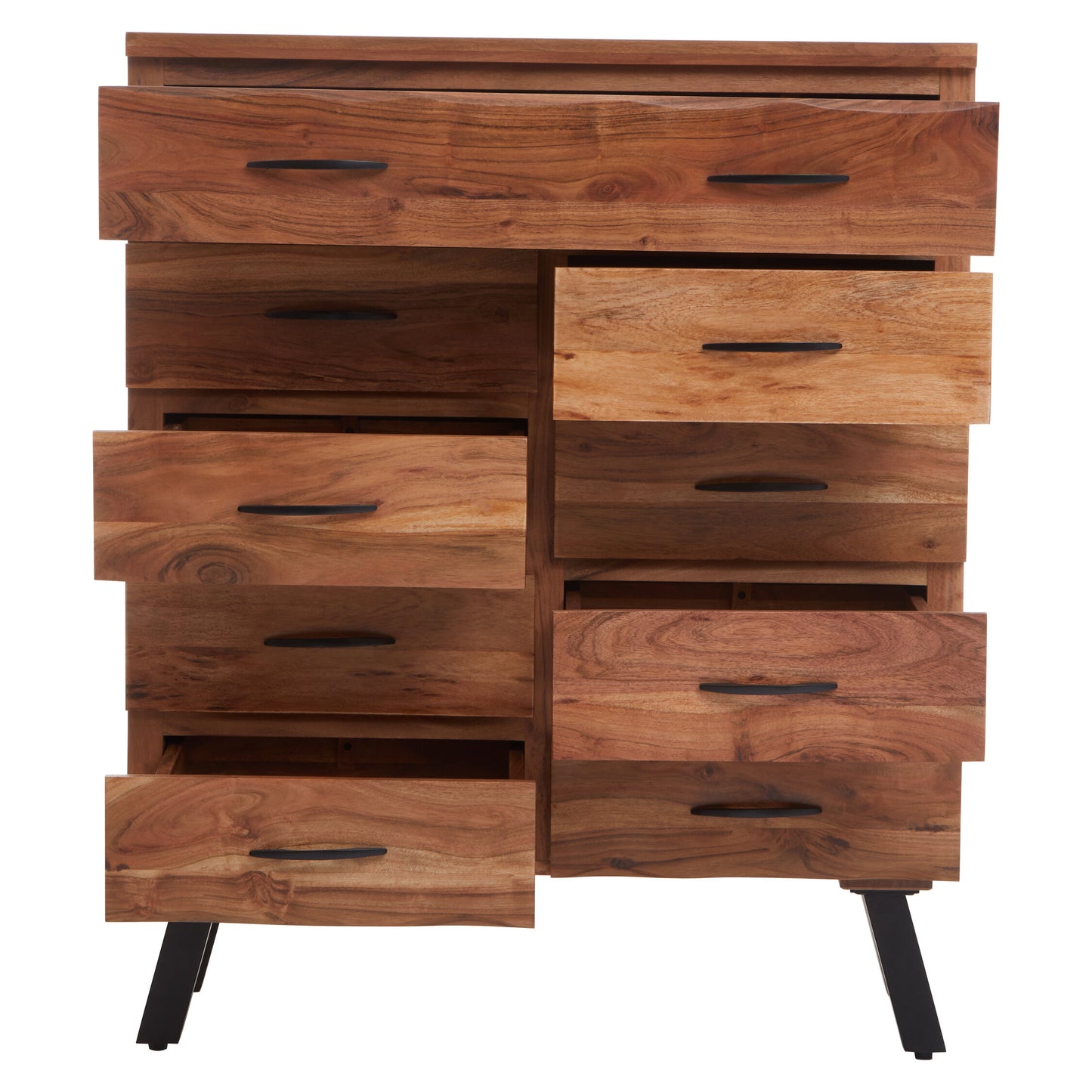 Marlon 9 Drawer Acacia Chest