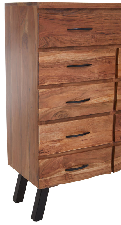 Marlon 9 Drawer Acacia Chest