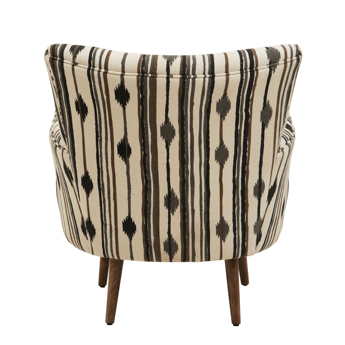Aztec Black and White Flared Armchair
