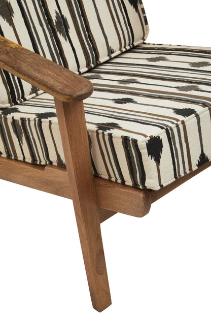 Aztec Armchair With Angular Arms