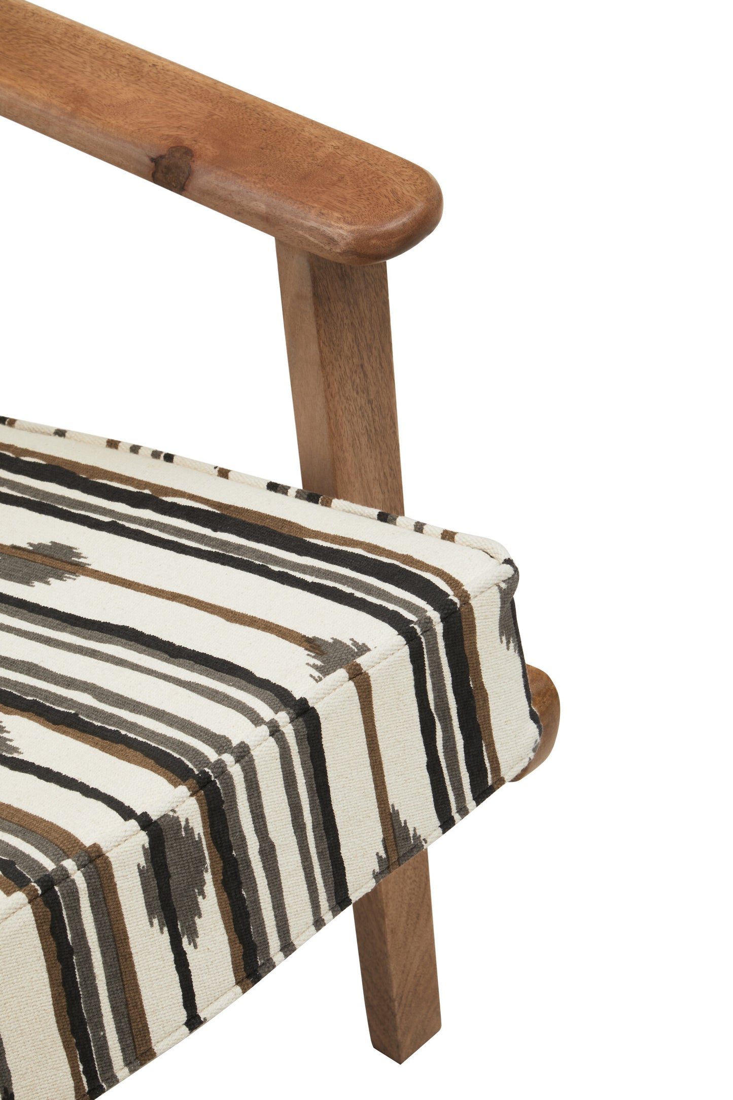 Aztec Armchair With Angular Arms