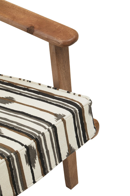 Aztec Armchair With Angular Arms