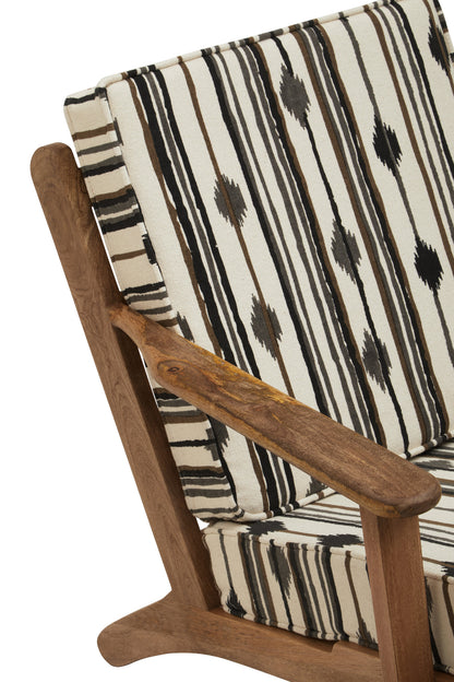 Aztec Armchair With Angular Arms