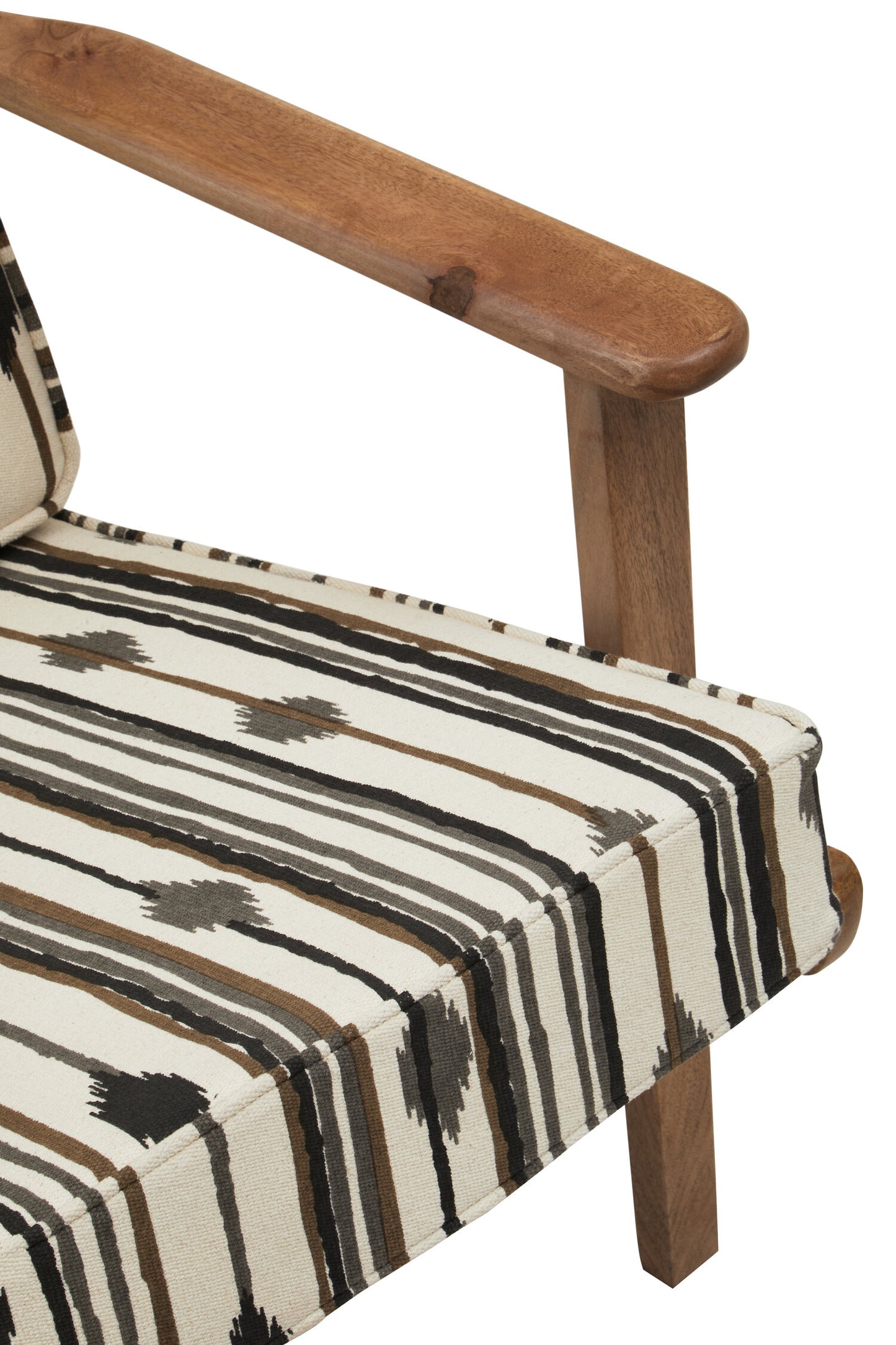 Aztec Armchair With Angular Arms