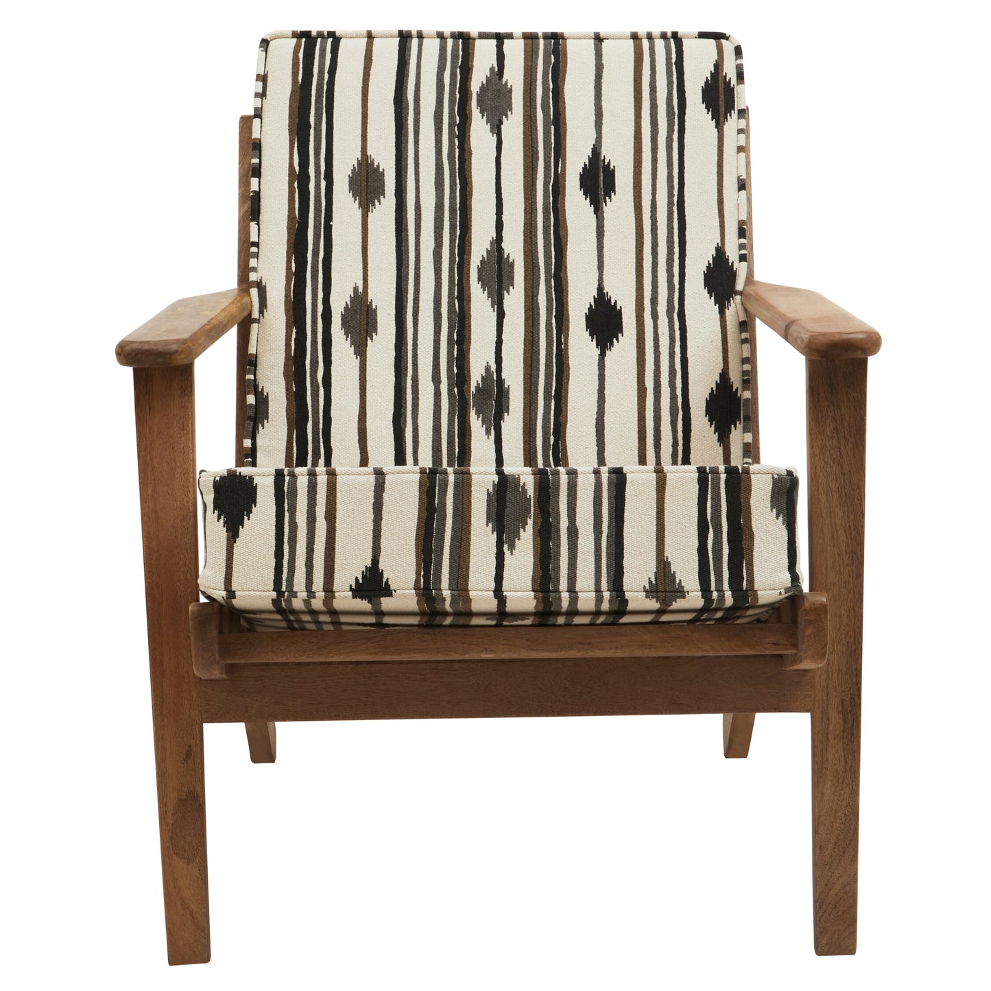Aztec Armchair With Angular Arms