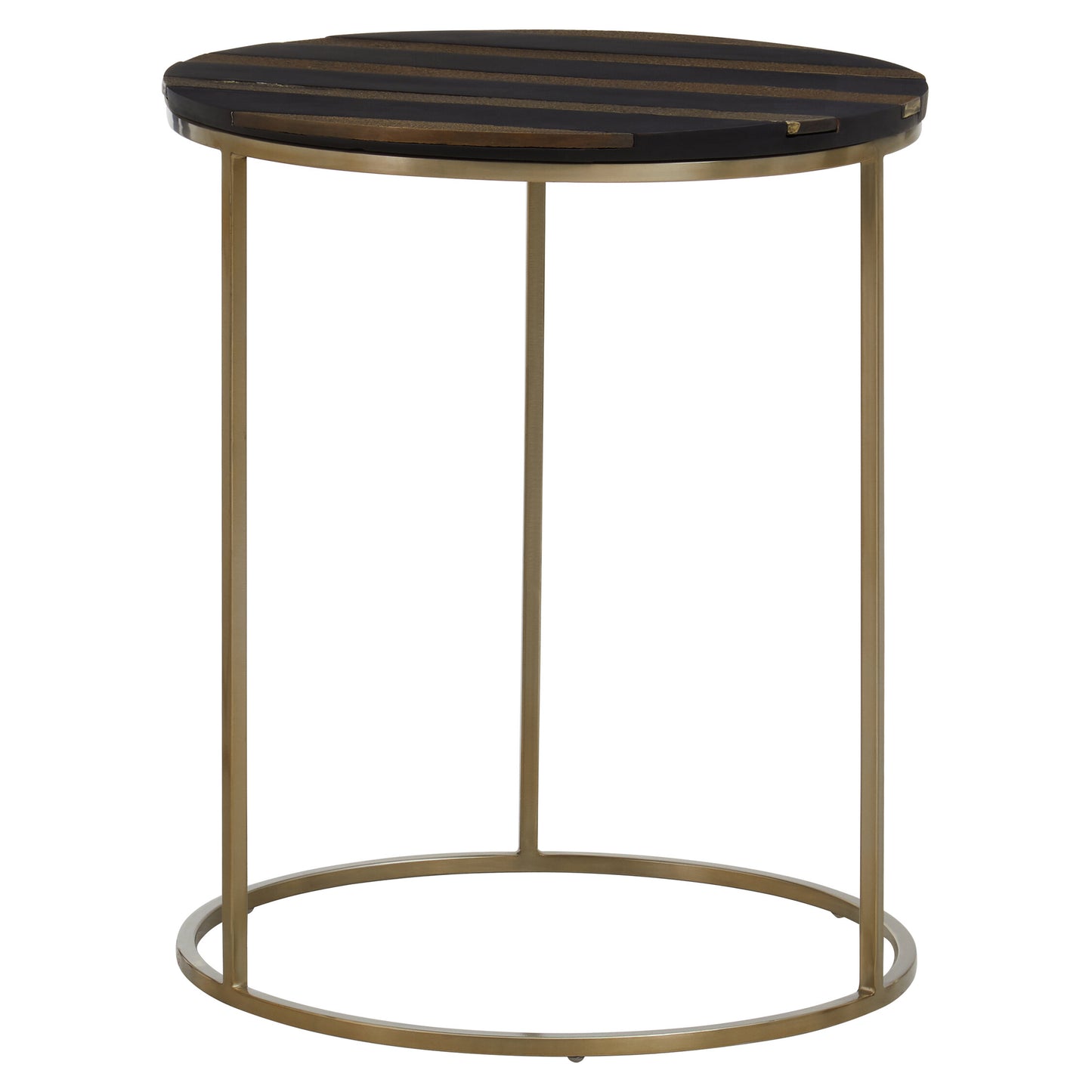Hector Black And Gold Side Table