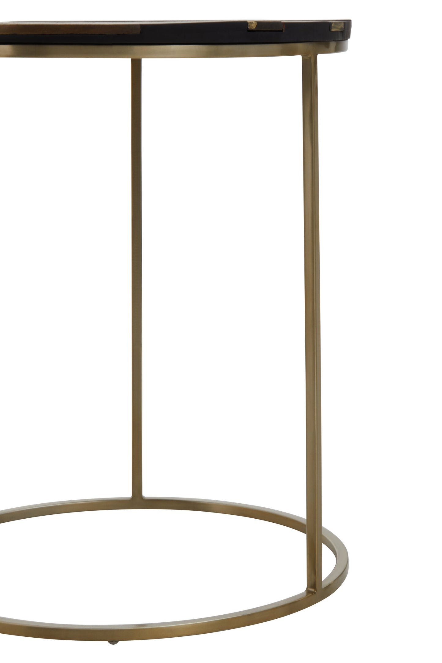 Hector Black And Gold Side Table