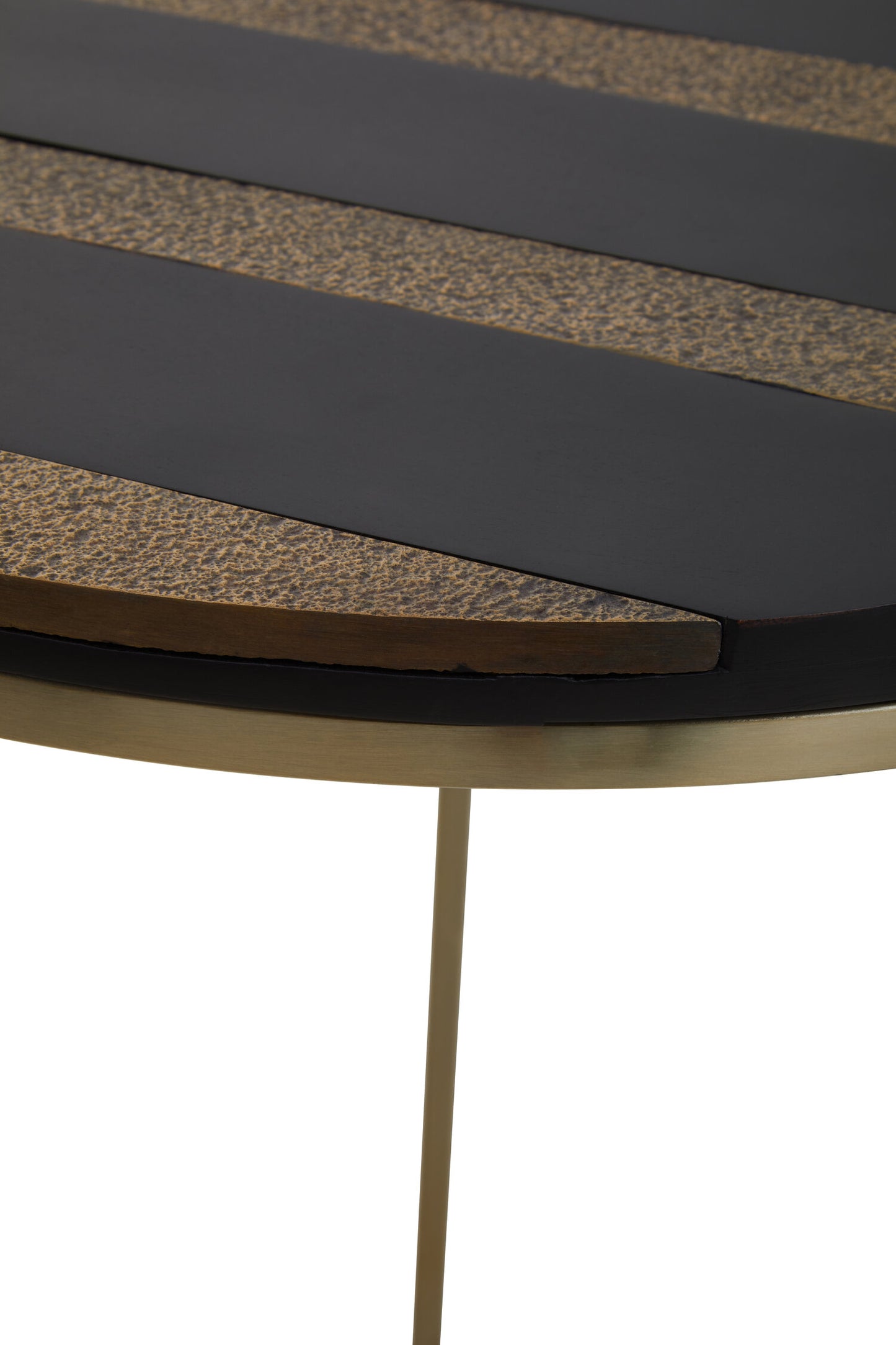 Hector Black And Gold Side Table